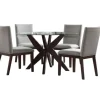 Dining Sets-Kirkland's Home Greige And Walnut 5-Pc. Dining Set Brown/Gray/Tan