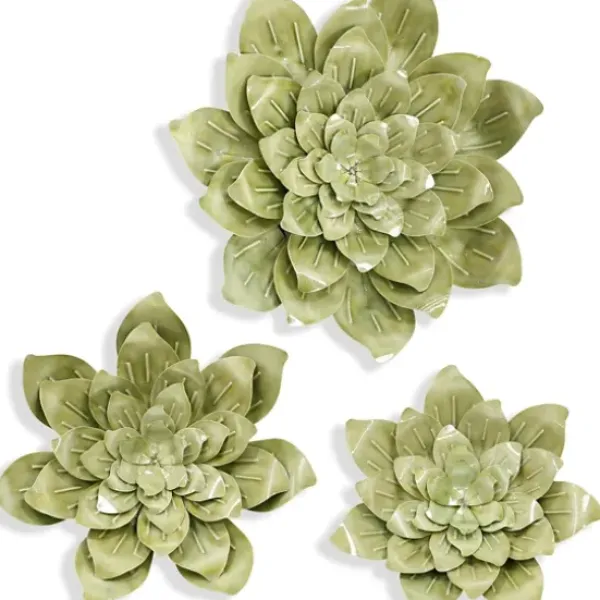 Wall Plaques-Kirkland's Home Growing In Flower Wall Plaques, Set Of 3 Green