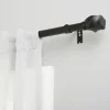 Curtain Rods & Hardware-Kirkland's Home Gunmetal Hyde Wrap Around Curtain Rod, 120 In.