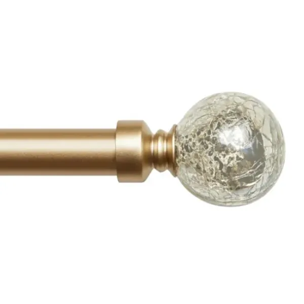 Curtain Rods & Hardware-Kirkland's Home Gunmetal Open Sphere Curtain Rod, 72 In.