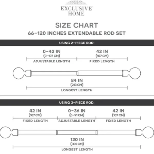 Curtain Rods & Hardware-Kirkland's Home Gunmetal Open Sphere Curtain Rod, 72 In.