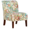 Accent Chairs-Kirkland's Home Hailey Bright Paisley Curved Back Slipper Chair Multi