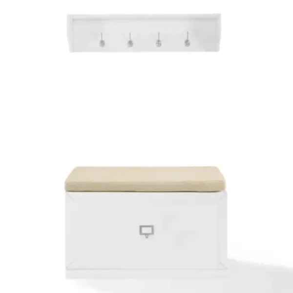 Entryway Furniture-Kirkland's Home Halie Modern Upholstered 2-Pc. Hall Tree Set