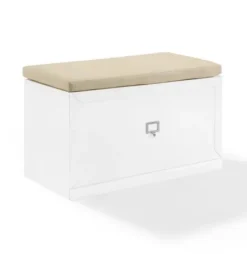 Entryway Furniture-Kirkland's Home Halie Modern Upholstered Storage Bench