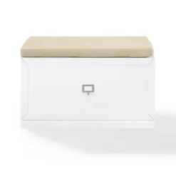 Entryway Furniture-Kirkland's Home Halie Modern Upholstered Storage Bench