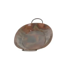 Decorative Trays-Kirkland's Home Hammered Copper 3-Pc. Iridescent Tray Set Brown