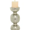 Candle Holders-Kirkland's Home Hammered Metal Orb Candle Holder Silver