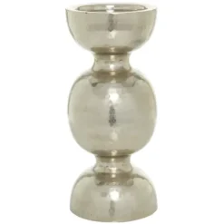 Candle Holders-Kirkland's Home Hammered Metal Orb Candle Holder Silver