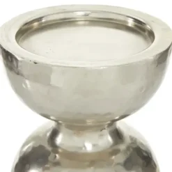 Candle Holders-Kirkland's Home Hammered Metal Orb Candle Holder Silver