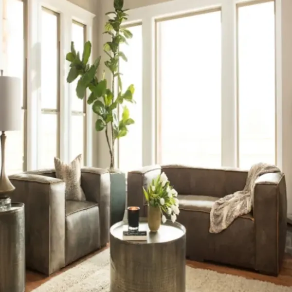 Accent & End Tables-Kirkland's Home Hammered Pewter Barrel Accent Table