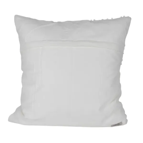 Pillows-Kirkland's Home Hand Woven Pulled Knot Pillow White