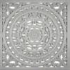 Wall Plaques-Kirkland's Home Handcarved Floral Medallion Wood Wall Plaque Gray