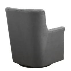 Accent Chairs-Kirkland's Home Hand-Tufted Swivel Glider Accent Chair Gray