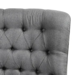 Accent Chairs-Kirkland's Home Hand-Tufted Swivel Glider Accent Chair Gray