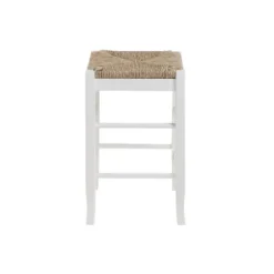 Bar Stools & Counter Height Stools-Kirkland's Home Handwoven Counter Stool White