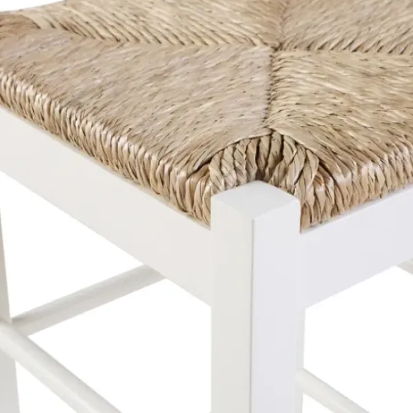 Bar Stools & Counter Height Stools-Kirkland's Home Handwoven Counter Stool White