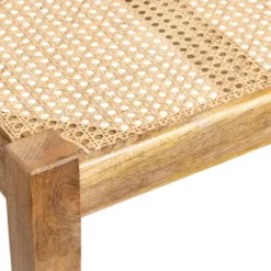 Entryway Furniture-Kirkland's Home Handwoven Rattan Cane And Mango Wood Bench