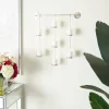 Sconces-Kirkland's Home Hanging Glass Votive Wall Plaque Silver