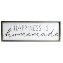 Wall Quotes & Signs-Kirkland's Home Happiness Is Homemade Wood Framed Plaque White