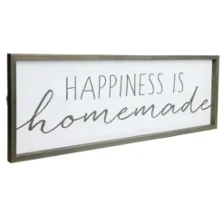 Wall Quotes & Signs-Kirkland's Home Happiness Is Homemade Wood Framed Plaque White