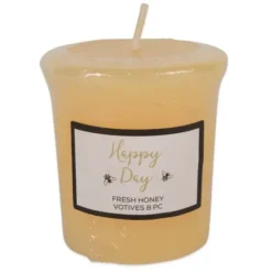 Candles-Kirkland's Home Happy Day Honey Votive Candles, Set Of 8 Yellow
