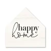 Wall Quotes & Signs-Kirkland's Home Happy Home House Shaped Canvas Art Print White