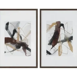 Framed Art-Kirkland's Home Harmonious Neutrals Framed Art Prints, Set Of 2 White/Tan/Black/Brown