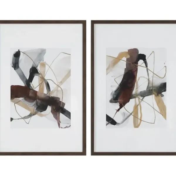 Framed Art-Kirkland's Home Harmonious Neutrals Framed Art Prints, Set Of 2 White/Tan/Black/Brown
