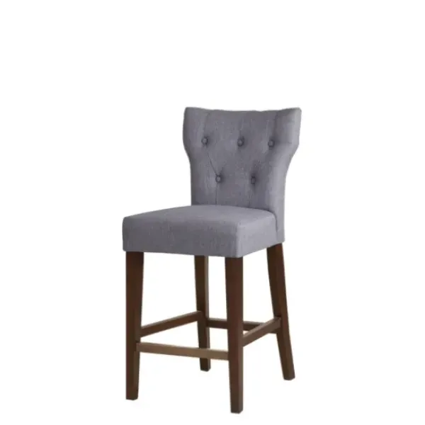 Bar Stools & Counter Height Stools-Kirkland's Home Harrison Tufted Counter Stool Gray