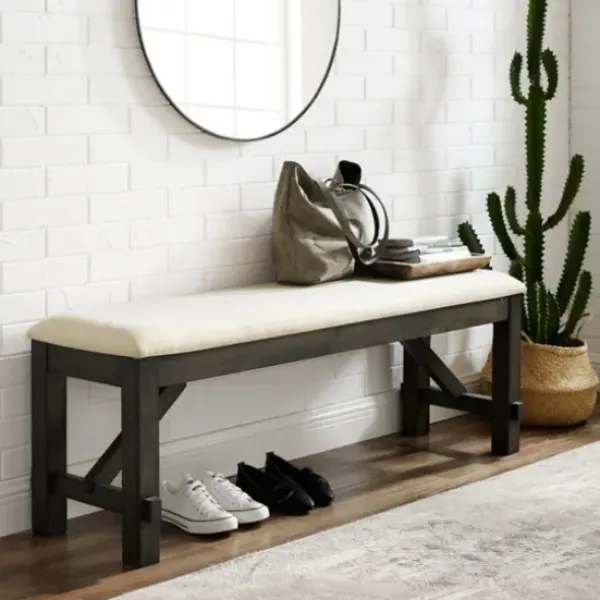 Dining Chairs-Kirkland's Home Hayden Dining Bench White