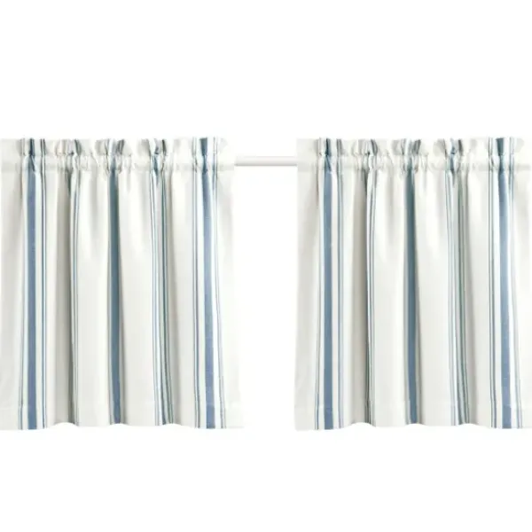 Curtains & Drapes-Kirkland's Home Hazel Sheer Braid 2-Pc. Curtain Panel Set, 96 In. White
