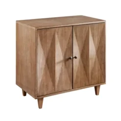 Cabinets & Sideboards-Kirkland's Home Hazelnut Prism Cabinet Brown