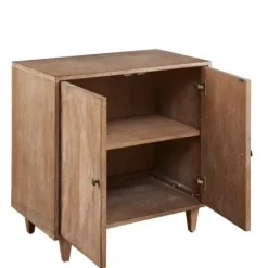 Cabinets & Sideboards-Kirkland's Home Hazelnut Prism Cabinet Brown