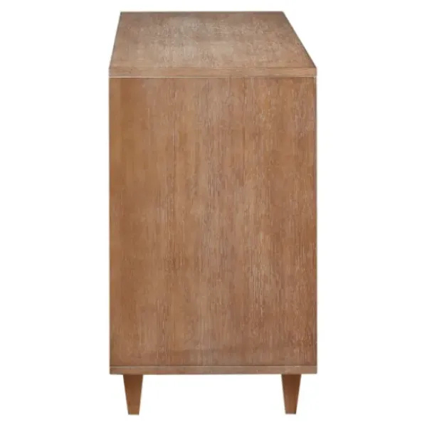 Cabinets & Sideboards-Kirkland's Home Hazelnut Prism Cabinet Brown