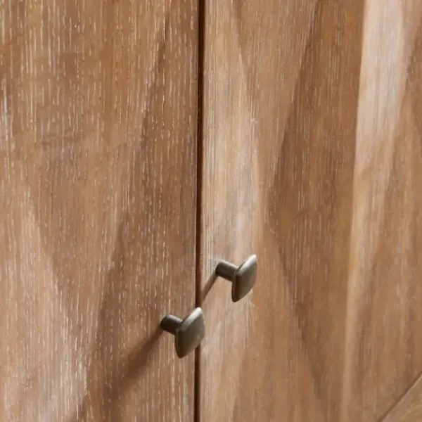 Cabinets & Sideboards-Kirkland's Home Hazelnut Prism Cabinet Brown