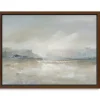 Framed Art-Kirkland's Home Hazy Horizon Framed Canvas Art Print Tan/Gray