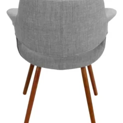 Accent Chairs-Kirkland's Home Heather Open Back Midcentury Accent Chair Gray