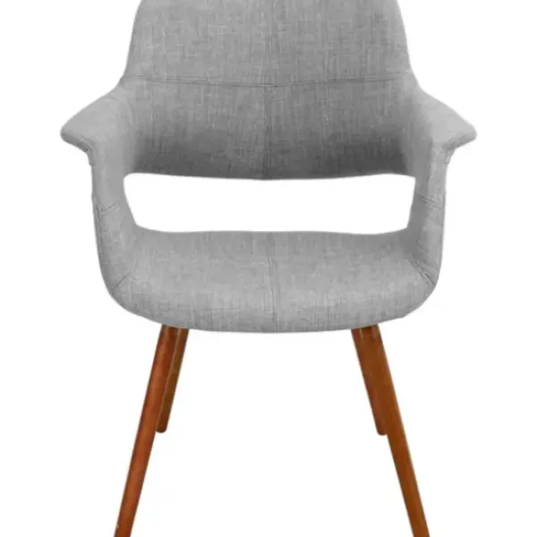 Accent Chairs-Kirkland's Home Heather Open Back Midcentury Accent Chair Gray