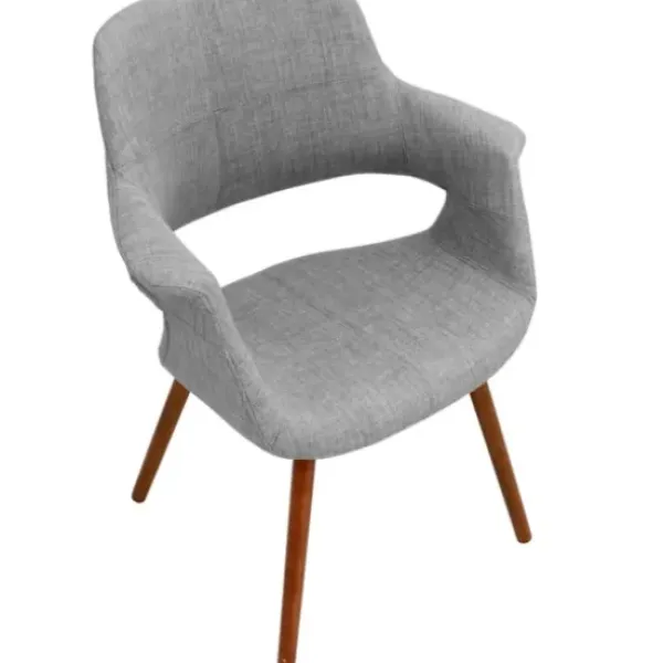 Accent Chairs-Kirkland's Home Heather Open Back Midcentury Accent Chair Gray