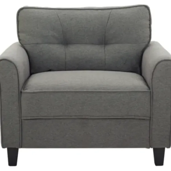 Accent Chairs-Kirkland's Home Heather Rolled Arms Accent Chair Gray