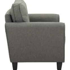 Accent Chairs-Kirkland's Home Heather Rolled Arms Accent Chair Gray