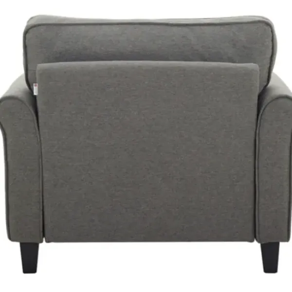 Accent Chairs-Kirkland's Home Heather Rolled Arms Accent Chair Gray
