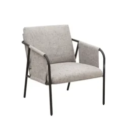 Accent Chairs-Kirkland's Home Heathered Exposed Frame Accent Chair Gray