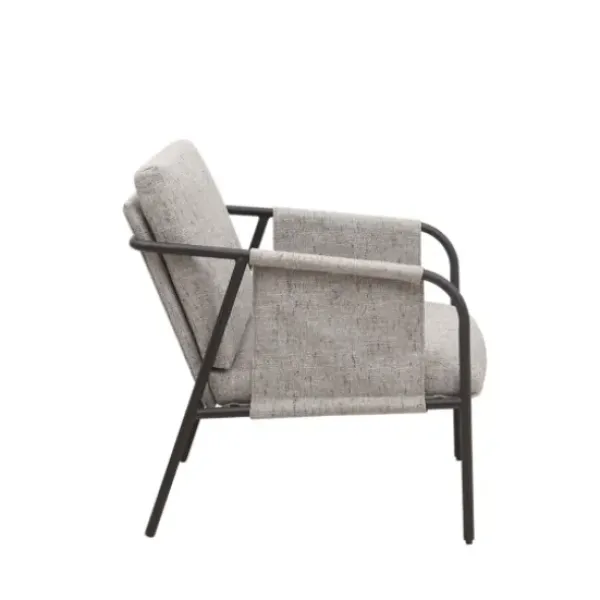 Accent Chairs-Kirkland's Home Heathered Exposed Frame Accent Chair Gray