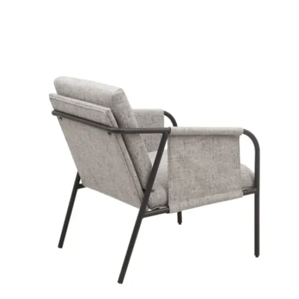 Accent Chairs-Kirkland's Home Heathered Exposed Frame Accent Chair Gray