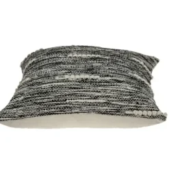 Pillows-Kirkland's Home Heathered Knots Throw Pillow Black/White