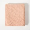 Blankets & Throws-Kirkland's Home Heavenly Herringbone Plush Throw Pink
