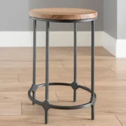 Accent & End Tables-Kirkland's Home Henley Side Table Brown/Black