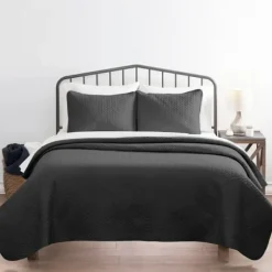 Bedspreads & Coverlets-Kirkland's Home Herring 3-Pc. Queen Quilted Coverlet Set Gray