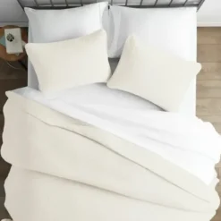 Bedspreads & Coverlets-Kirkland's Home Herringbone Quilted 3-Pc. King Coverlet Set Ivory